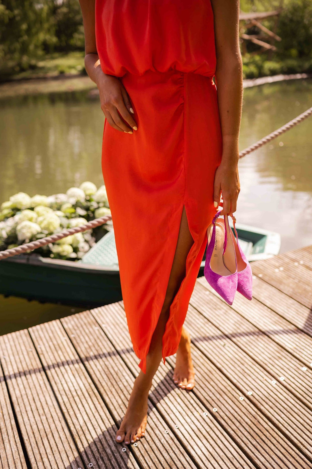 Beulah – Modisches, ärmelloses Midikleid