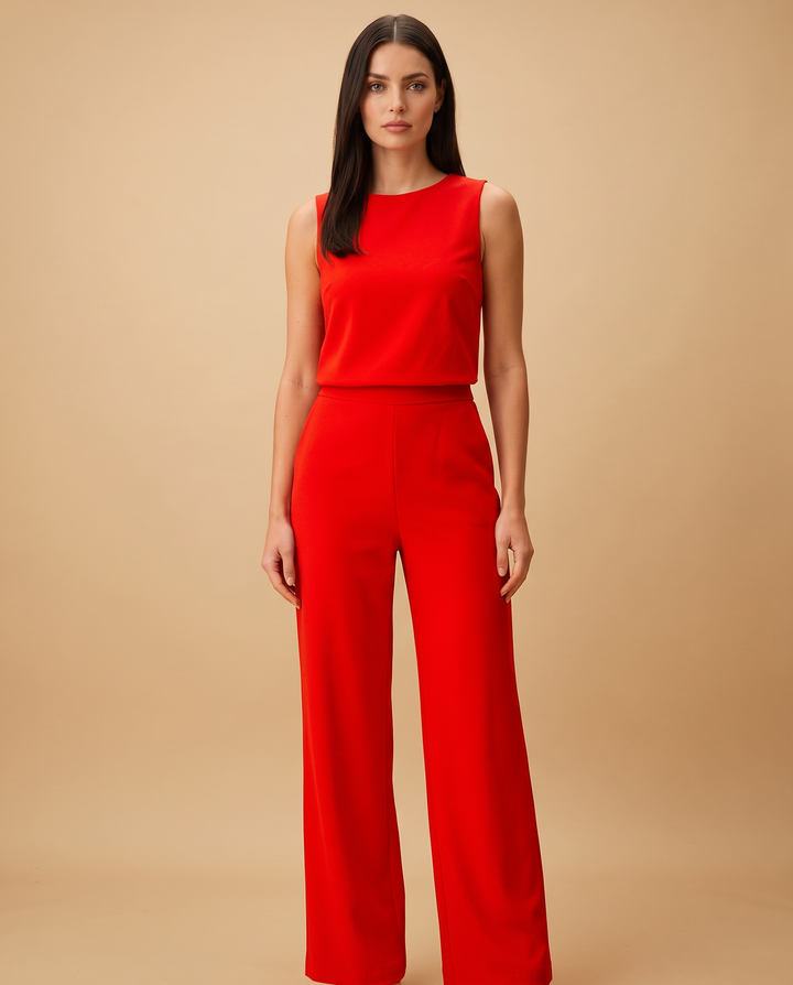 Lena Eleganter Einteiler Weites Bein