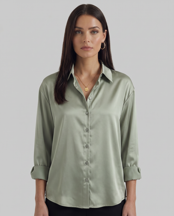 Heidi Seidene Bluse Vintage Oberteil
