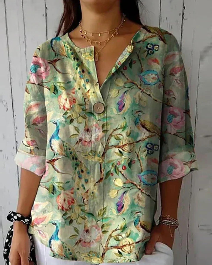 Arlene Blumendruck Bluse Damen