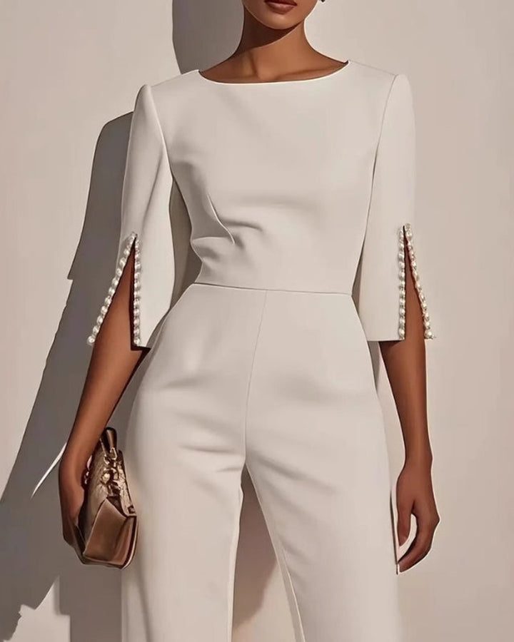 Lena Eleganter Jumpsuit mit Perlen