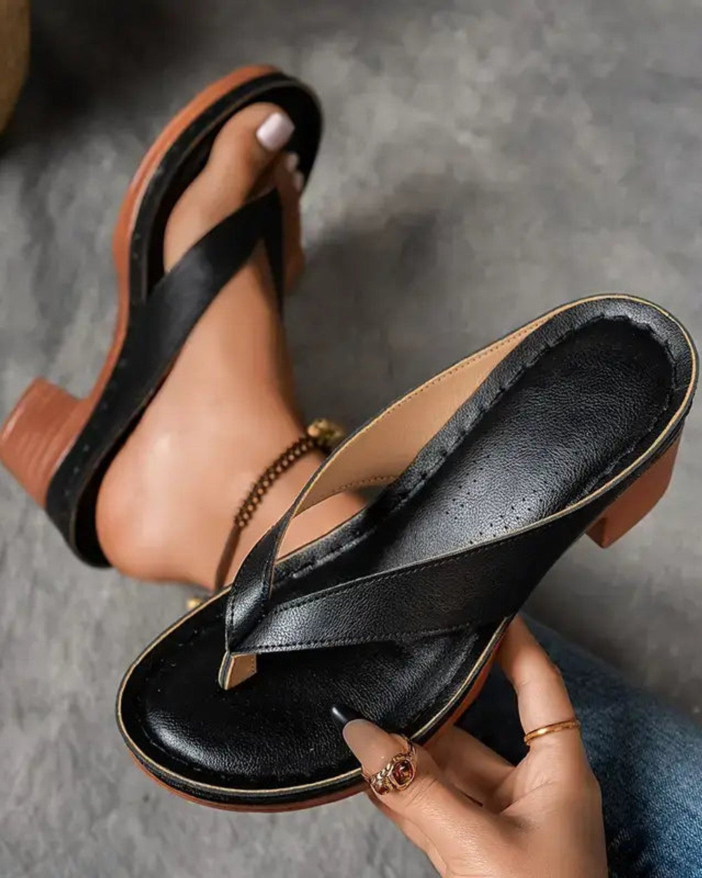 Abigail Orthopädische Absatz-Sandalen