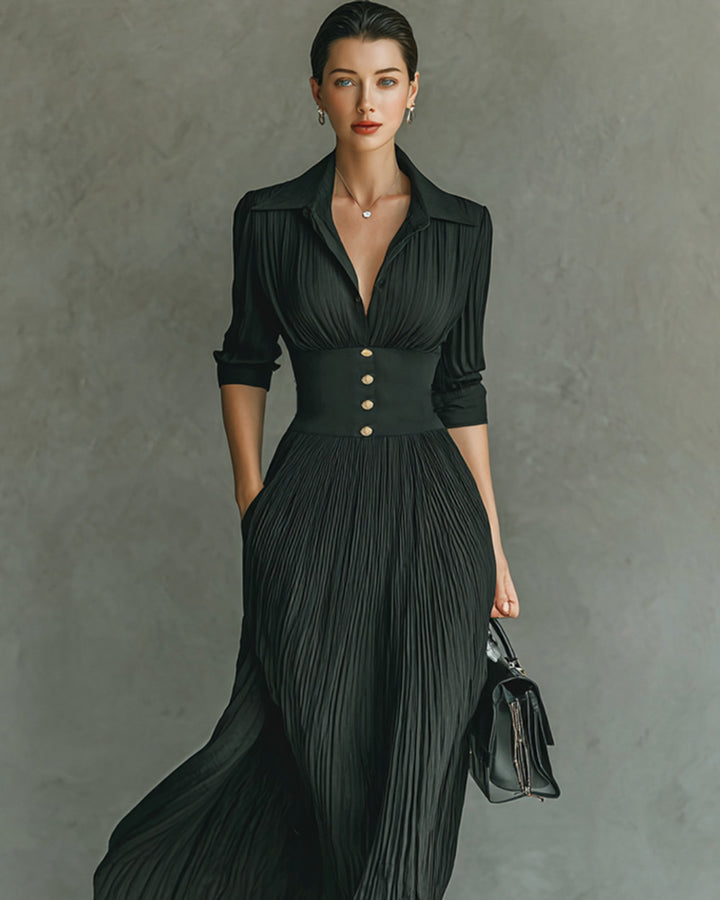 Emma Einfarbiges Maxikleid Damen
