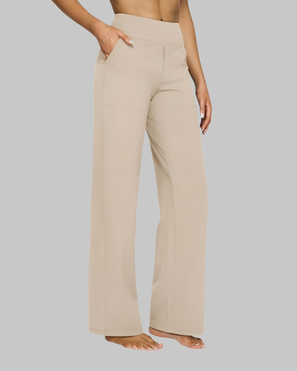 Nina Dehnbare Hochbundhose Taschen