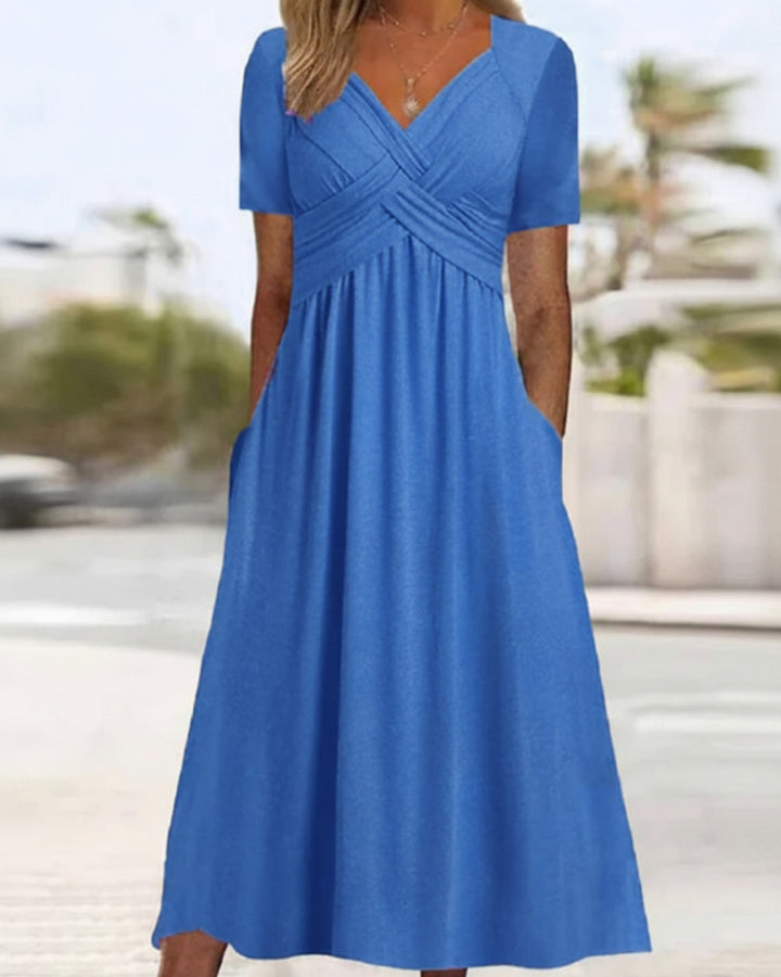 Monica Elegantes Crossover-Kleid Damen