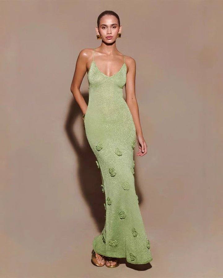 Lena Häkelkleid Blumenpailletten Damen
