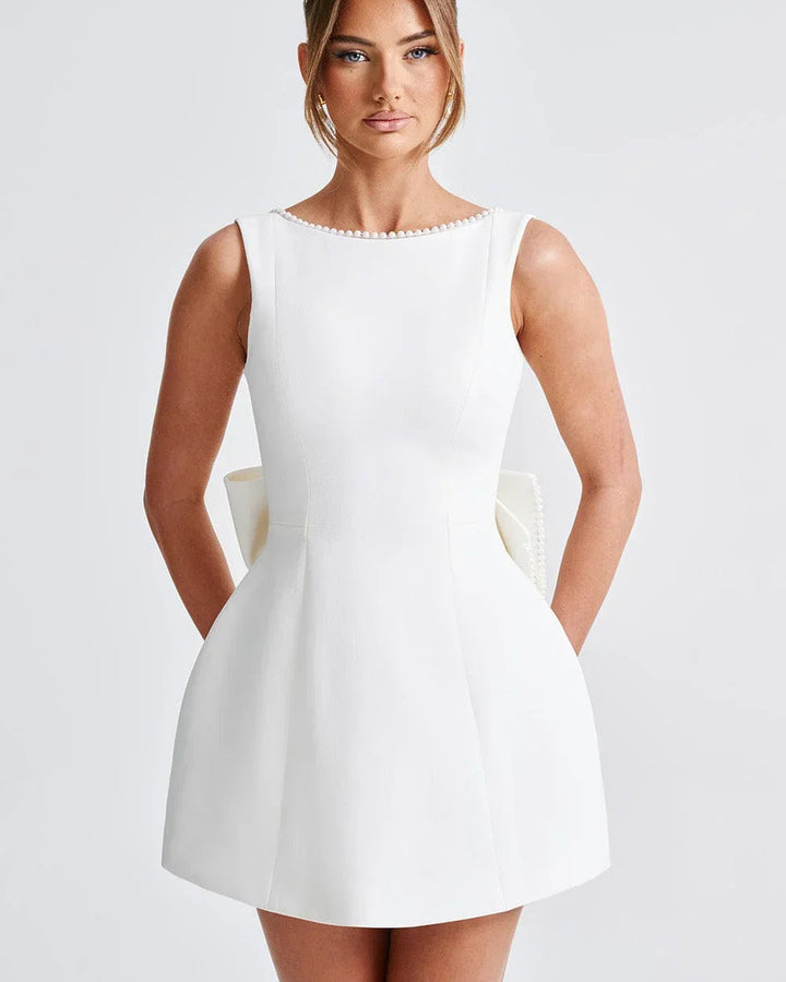 Lena Kurzes Kleid Schleife Rücken