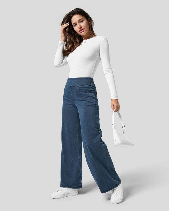 Evie Bequeme Hose Hohe Taille