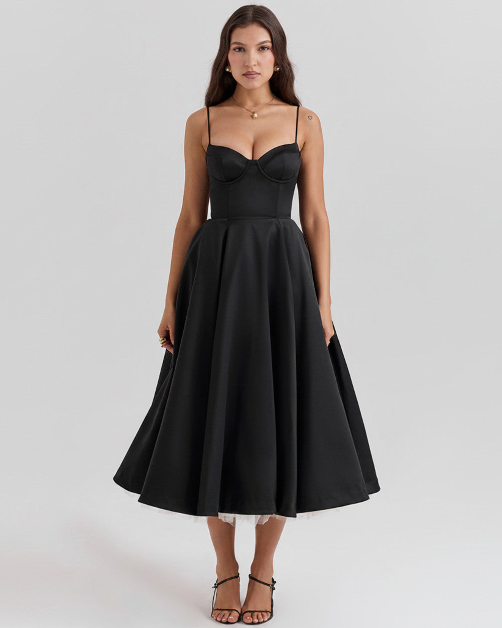 Sophia Elegantes Schlankmachendes Kleid