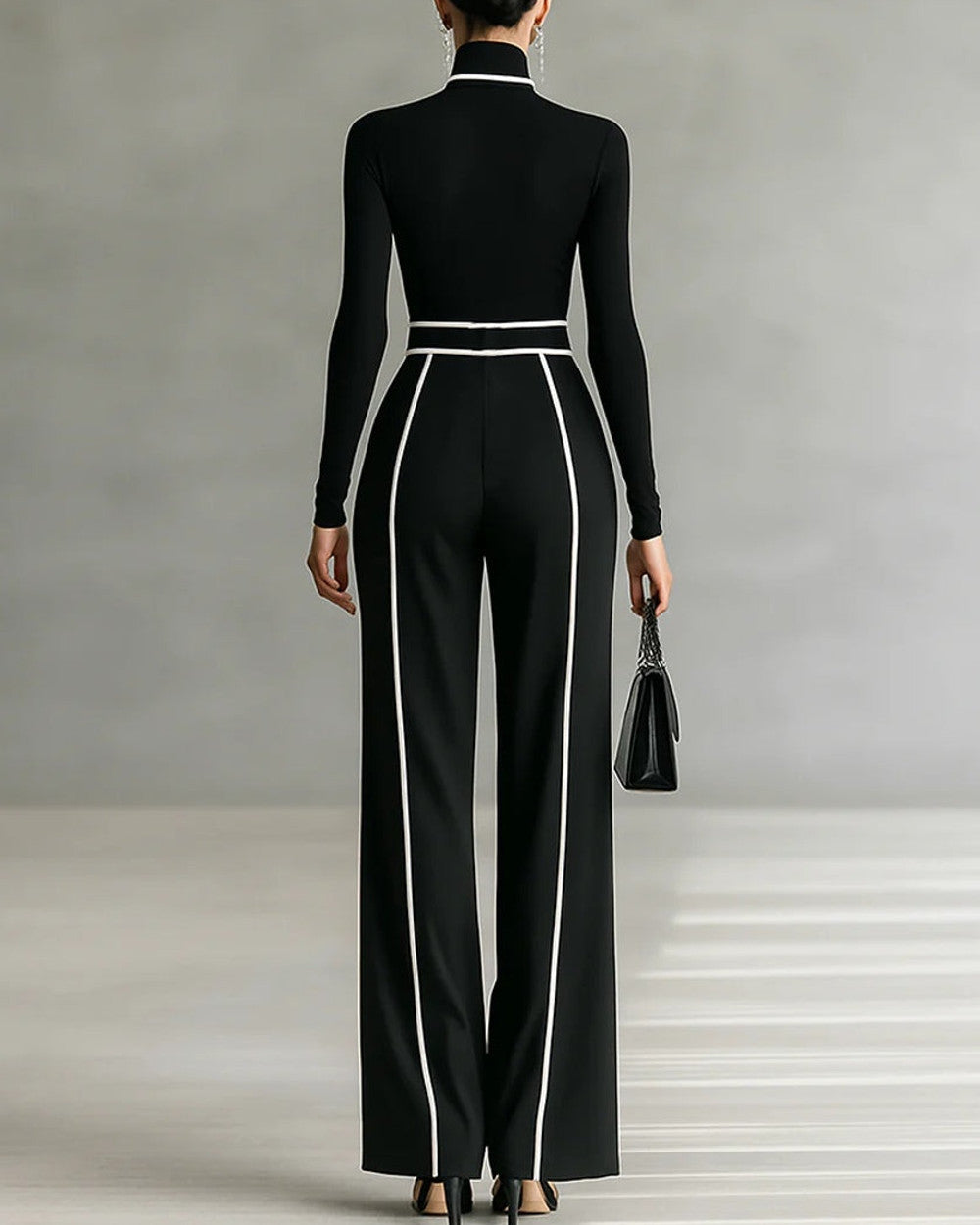 Nina Hochgeschlossenes Oberteil Hose Set