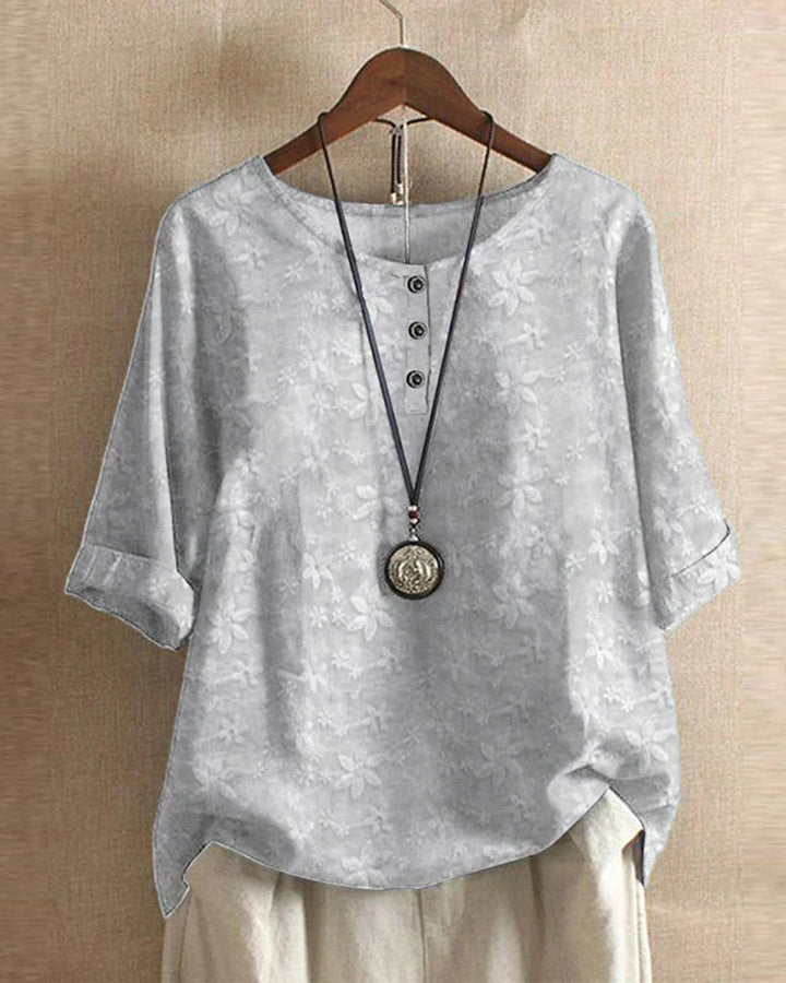 Anya Retro Bluse Damen Oberteil