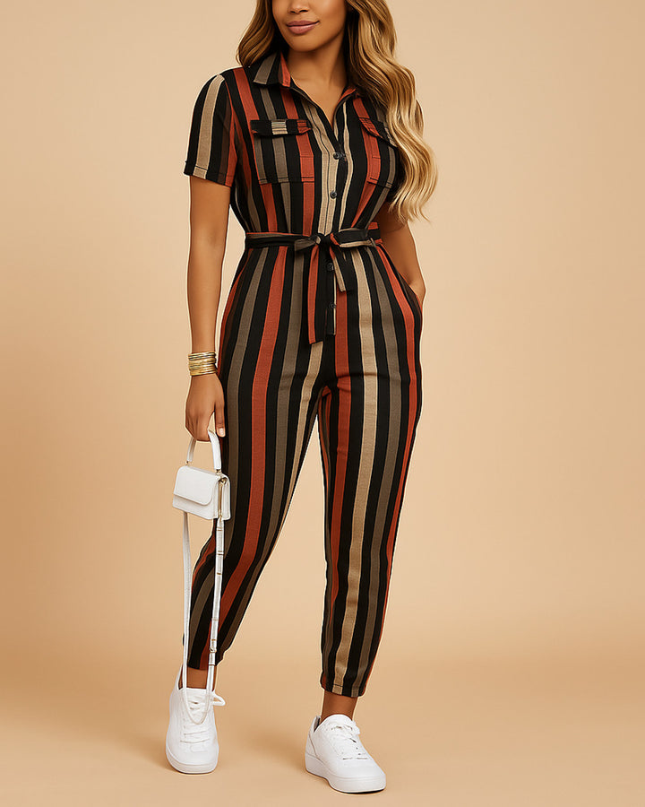 Elvira Taillierter Overall Damen