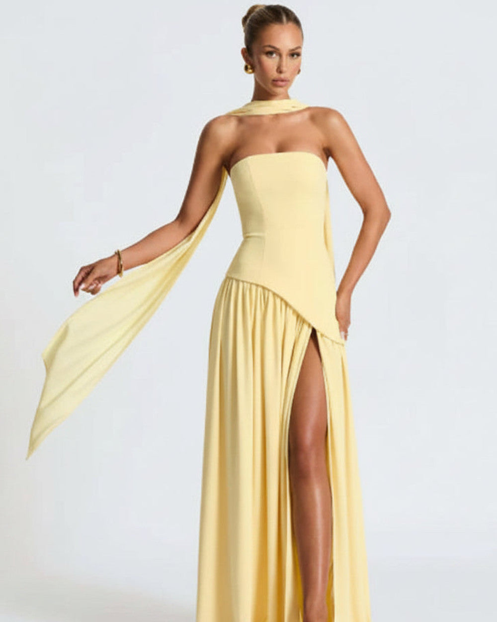Alina Maxikleid Trägerlos Abendkleid