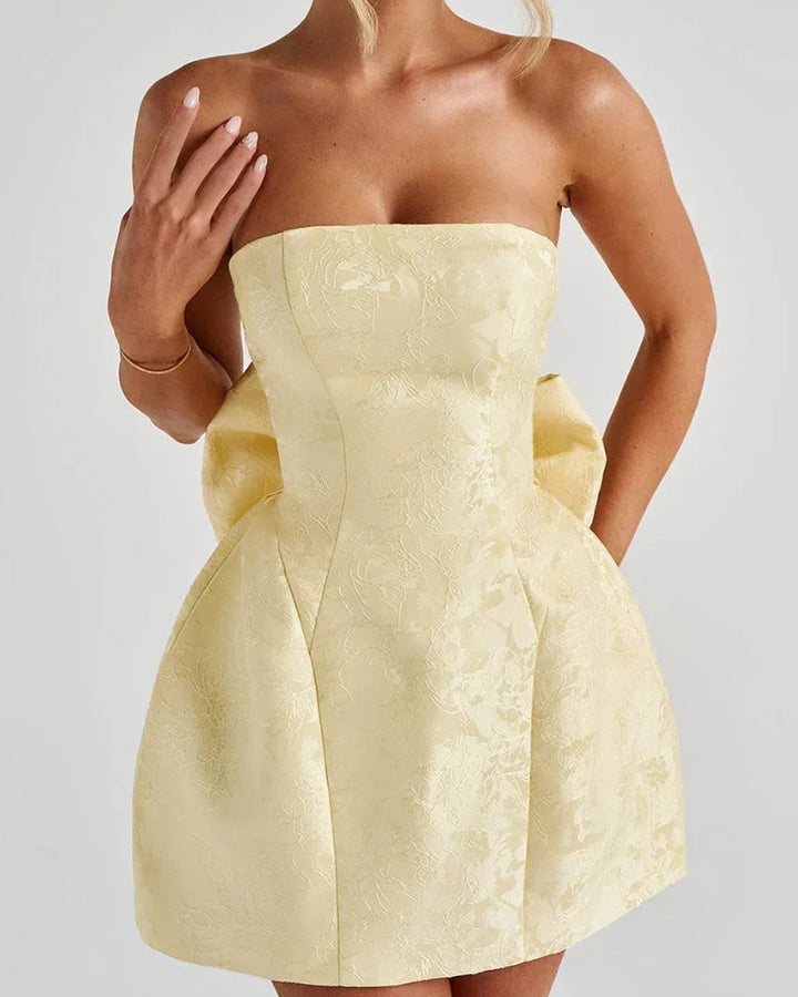 Alina Trägerloses Jacquardkleid Damen