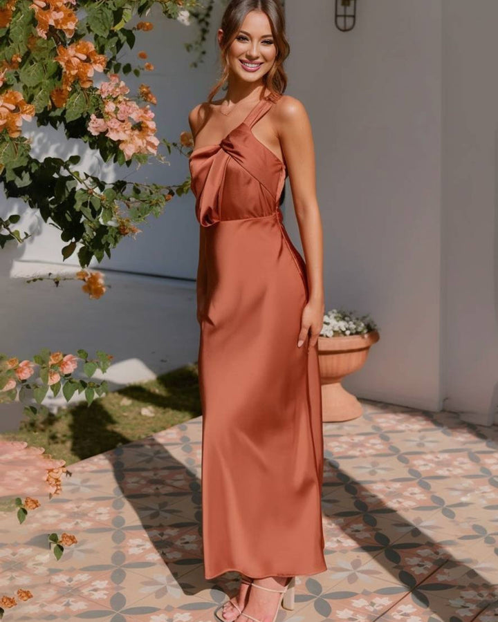 Lena Satinkleid Bustier Trägerlos