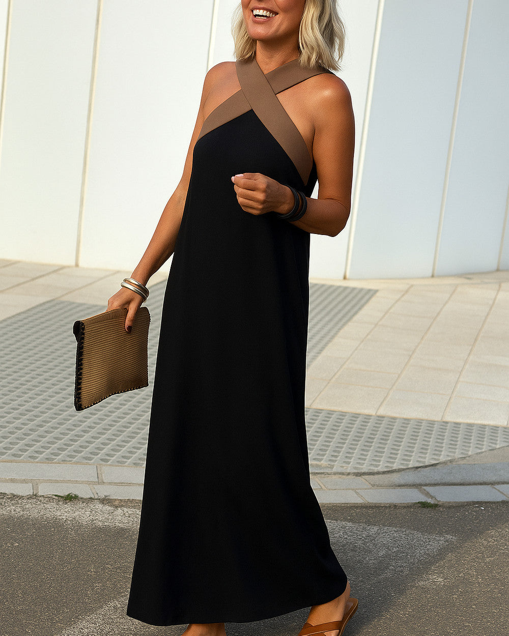 Aimee Atmungsaktives Maxikleid Lang