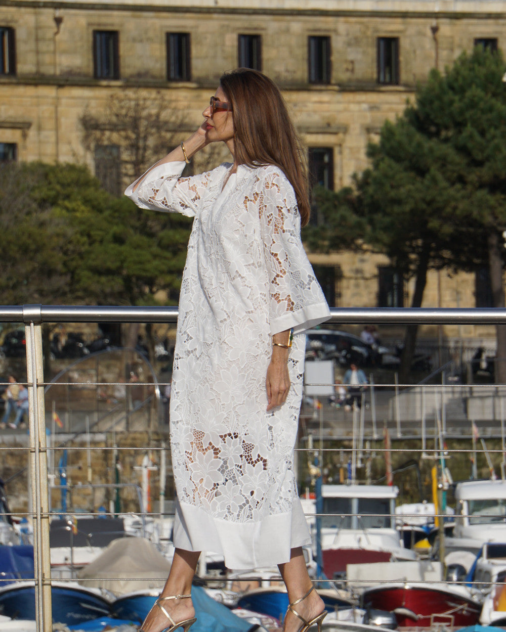 Luana Spitzen Abendkleid Damen