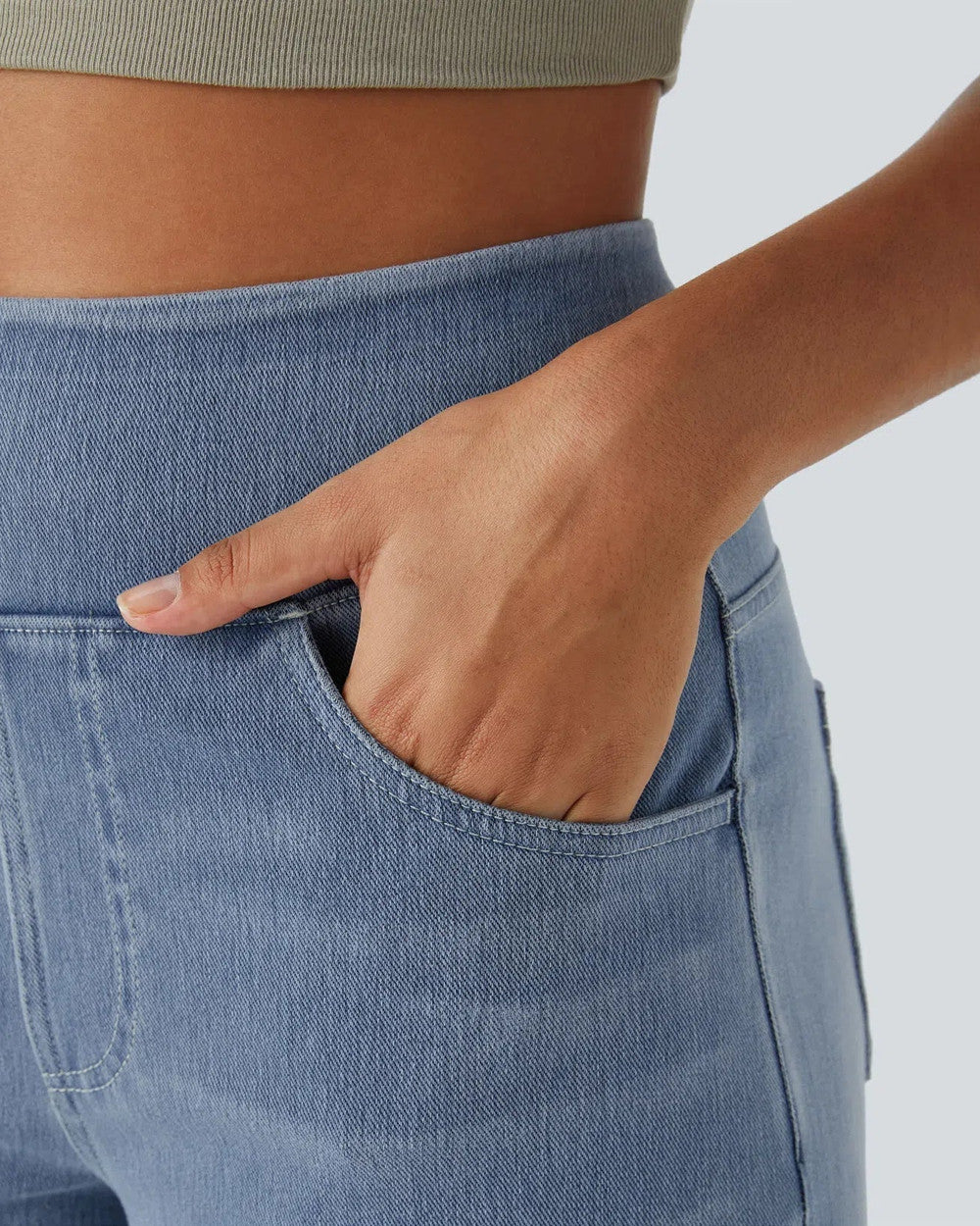 Evie Bequeme Hose Hohe Taille