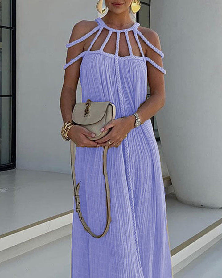 Lena Langes Leinenmischung Maxikleid