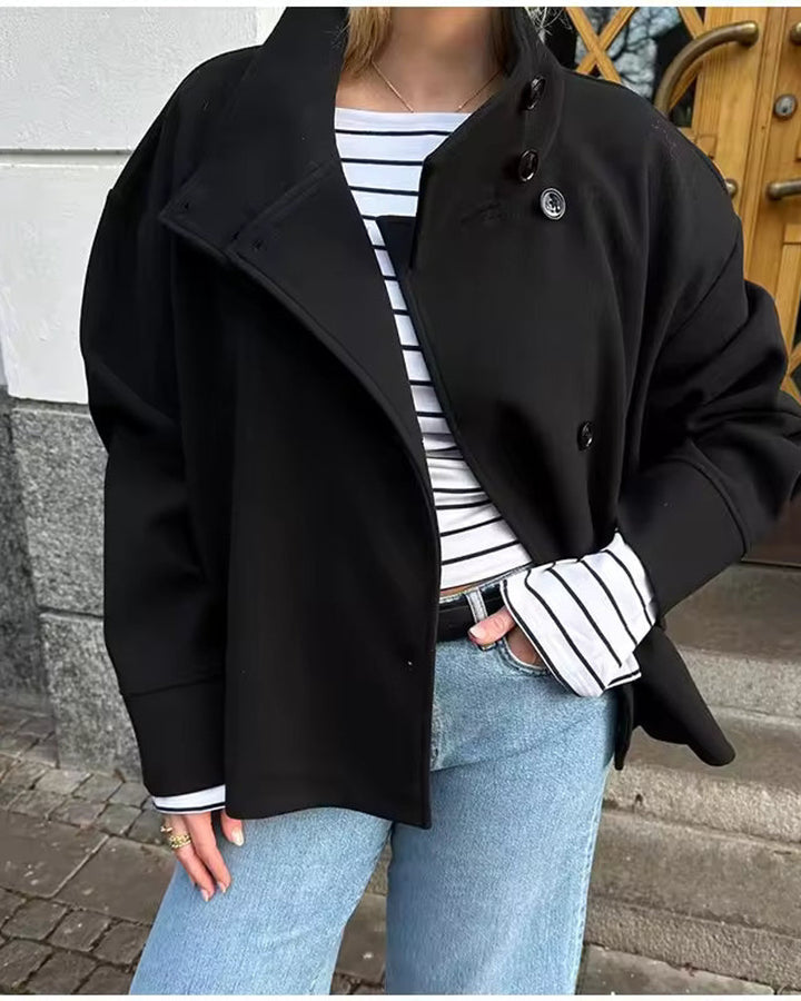 Emma Kurze Zweireihige Damenjacke
