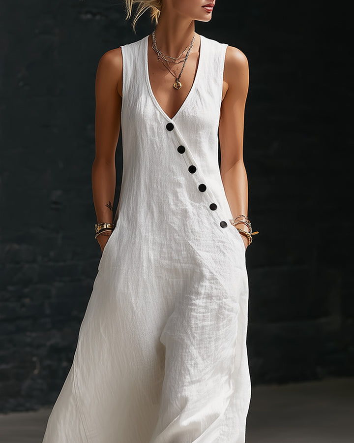 Nina Durchgeknöpftes Maxikleid Damen