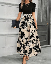 Floral Beige Noir