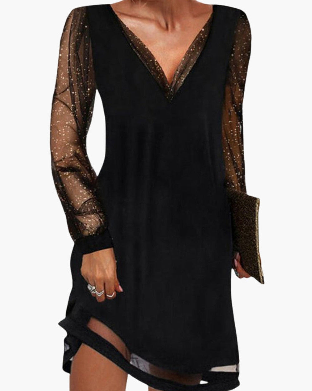 Alina Glamouröses Pailletten Abendkleid