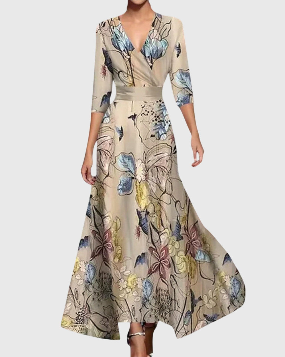 Leila Elegantes Abendkleid Lang Damen