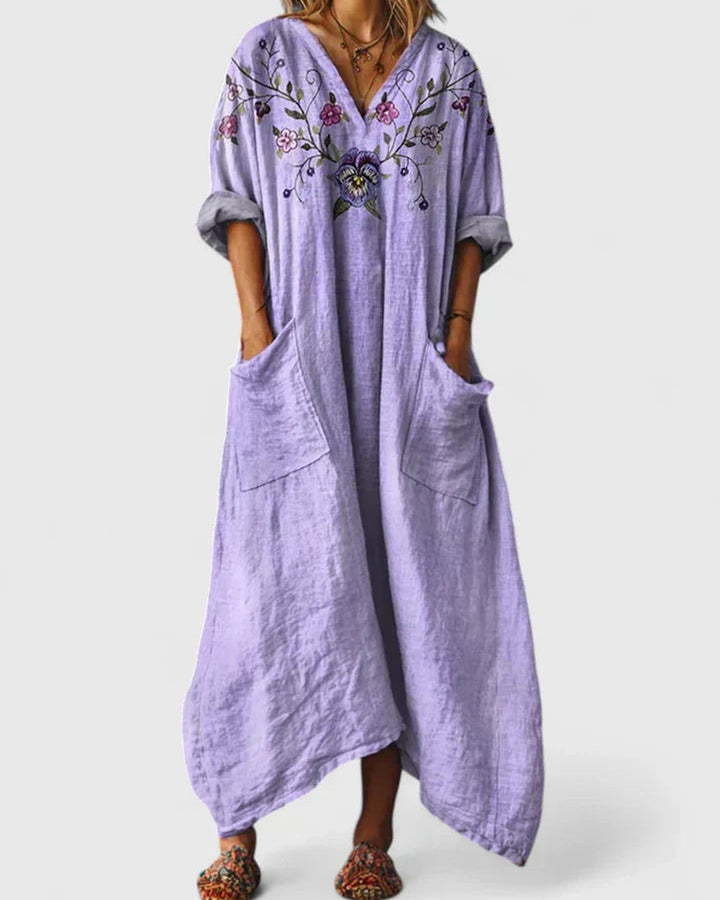 Lena Langes Abendkleid Glanzeffekt