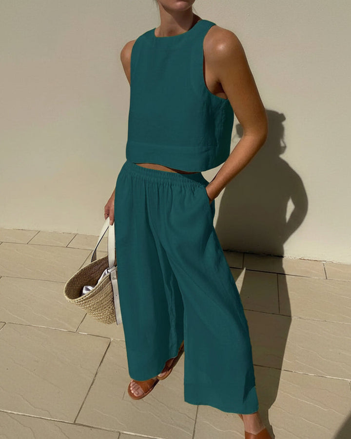 Lena Zweiteiliges Oberteil Hose Set