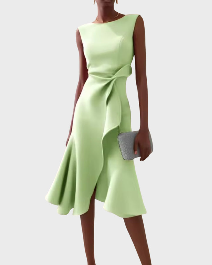 Sheila Asymmetrisches Midi Kleid Damen