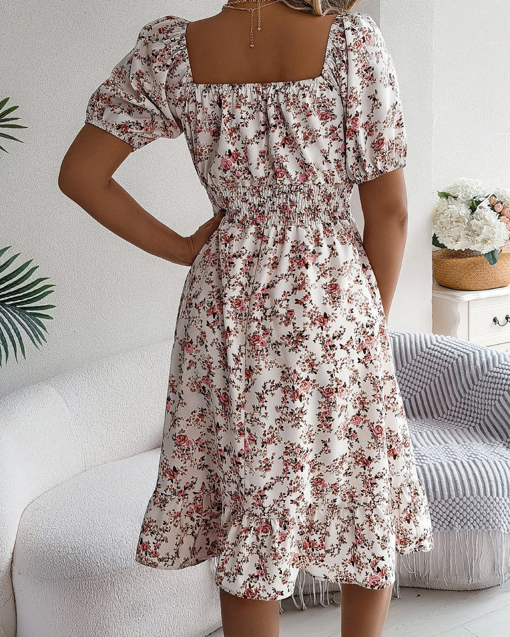 Lena Blumenkleid Rüschen Hochzeit