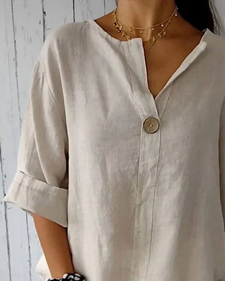 Denzel Vielseitige Knopf Bluse Damen