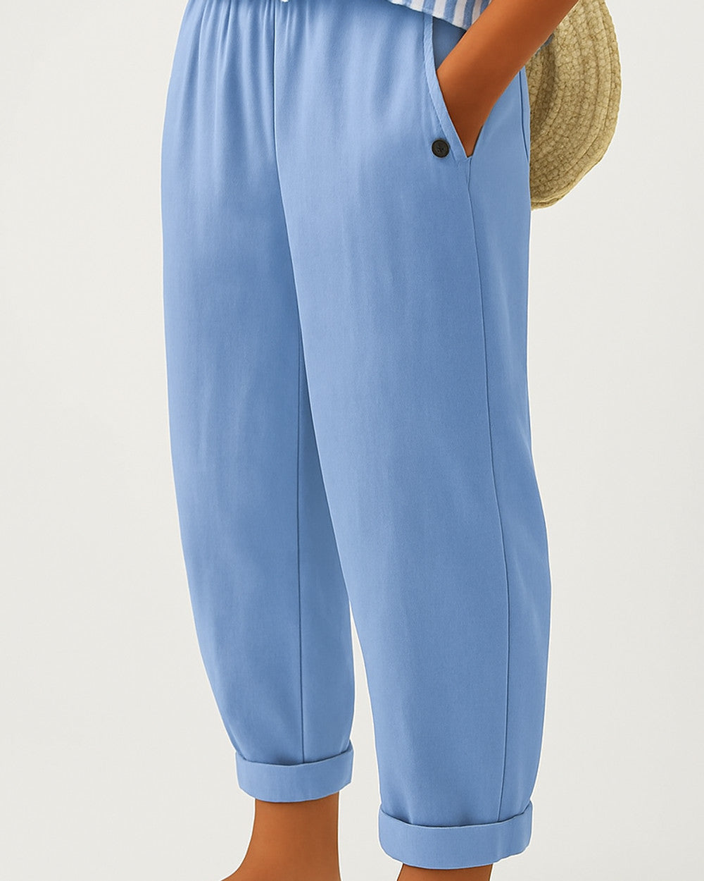 Romina Zeitlose Leinen-Baumwolle Hose