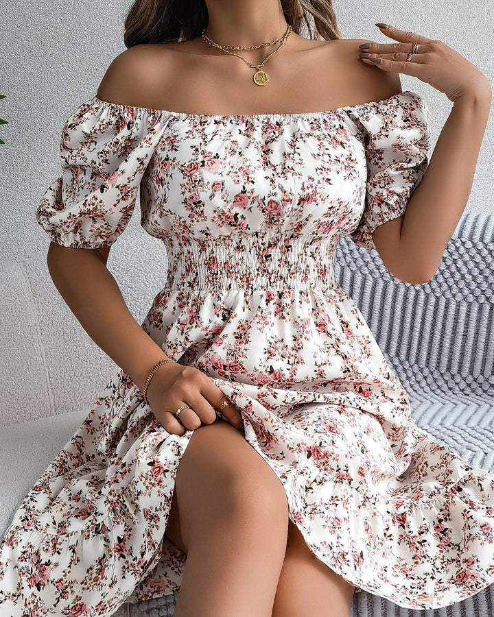 Lena Blumenkleid Rüschen Hochzeit