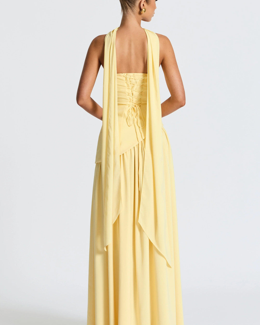 Alina Langes Korsett Abendkleid Schlitz
