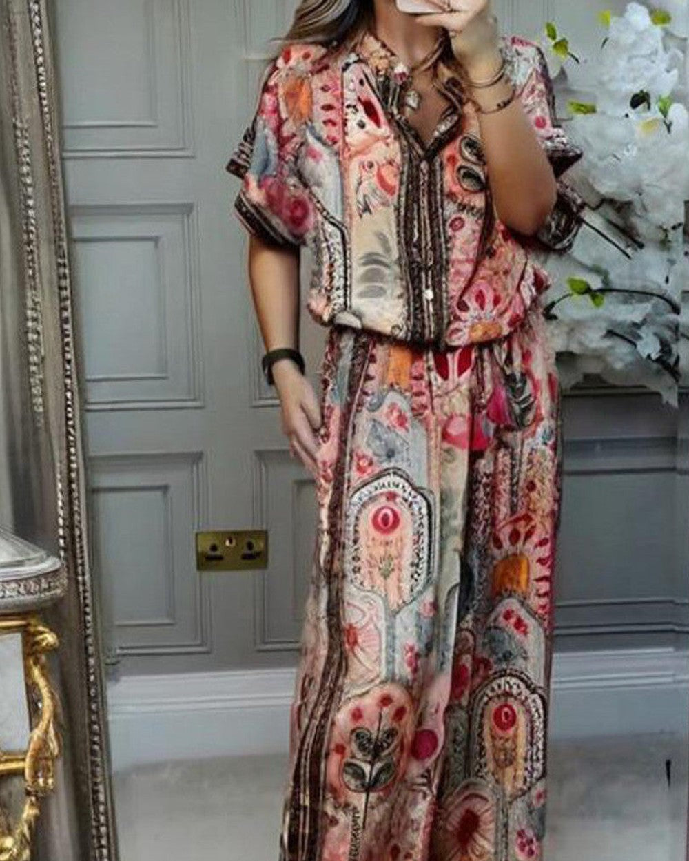 Lena Bohème Fransen Bluse Damen