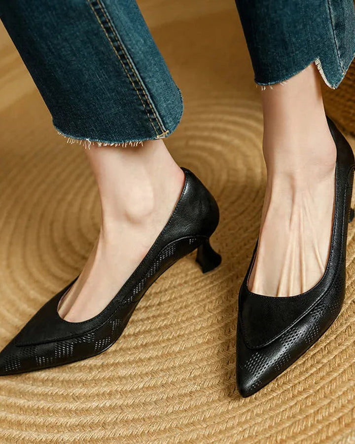Amalia Leder Absatzschuhe Damen