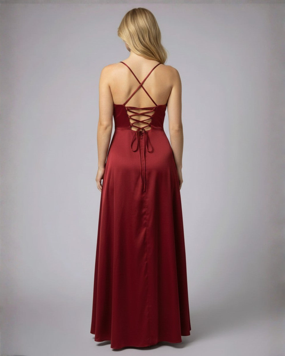 Lena Langes Abendkleid Beinschlitz