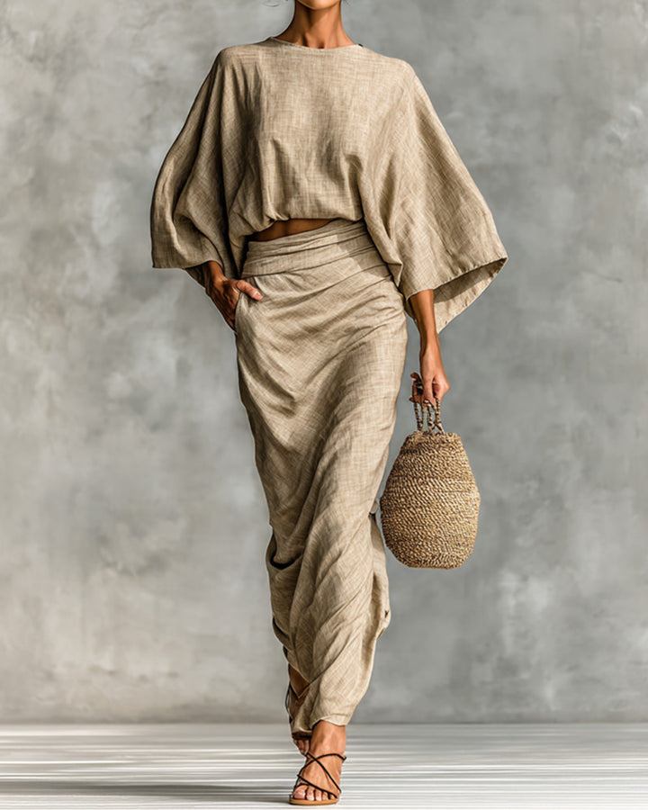 Lena Zweiteiliges Leinenkleid Damen