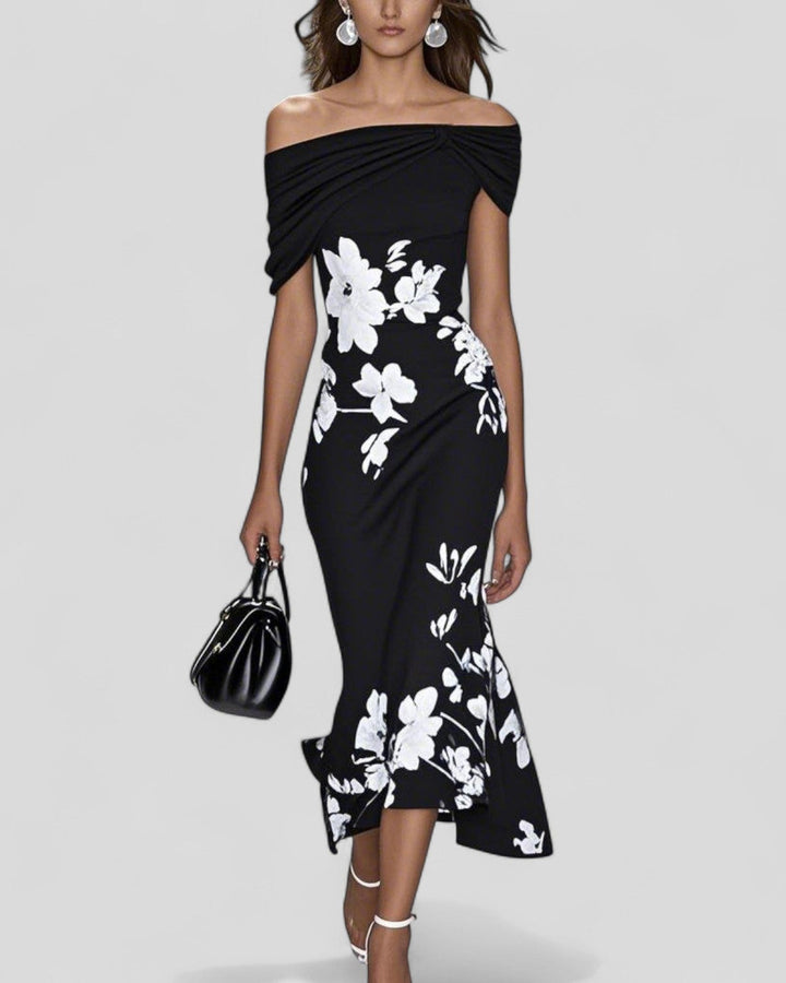 Isabrunel Elegantes Midi Kleid Damen