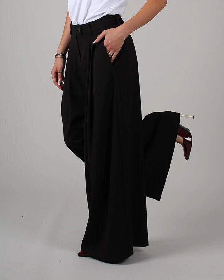 Manu Weite Leinenhose Palazzo Damen