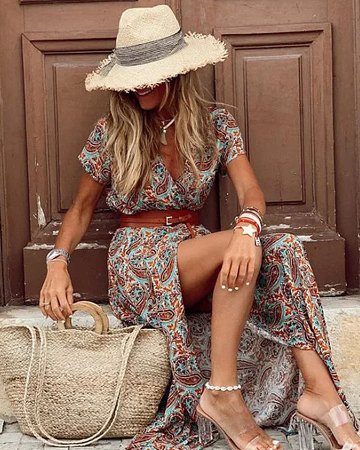 Justine Luftiges Maxikleid Boho