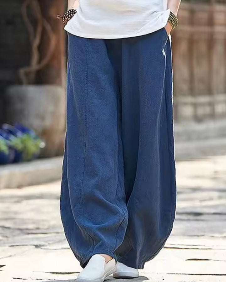 Alina Luftige Leinen Baumwolle Hose