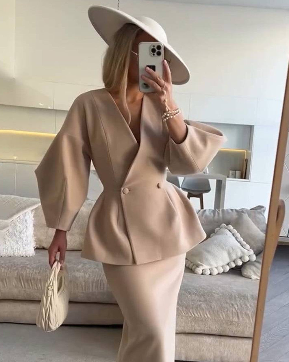Alina Zweiteiler Rock Jacke Damen