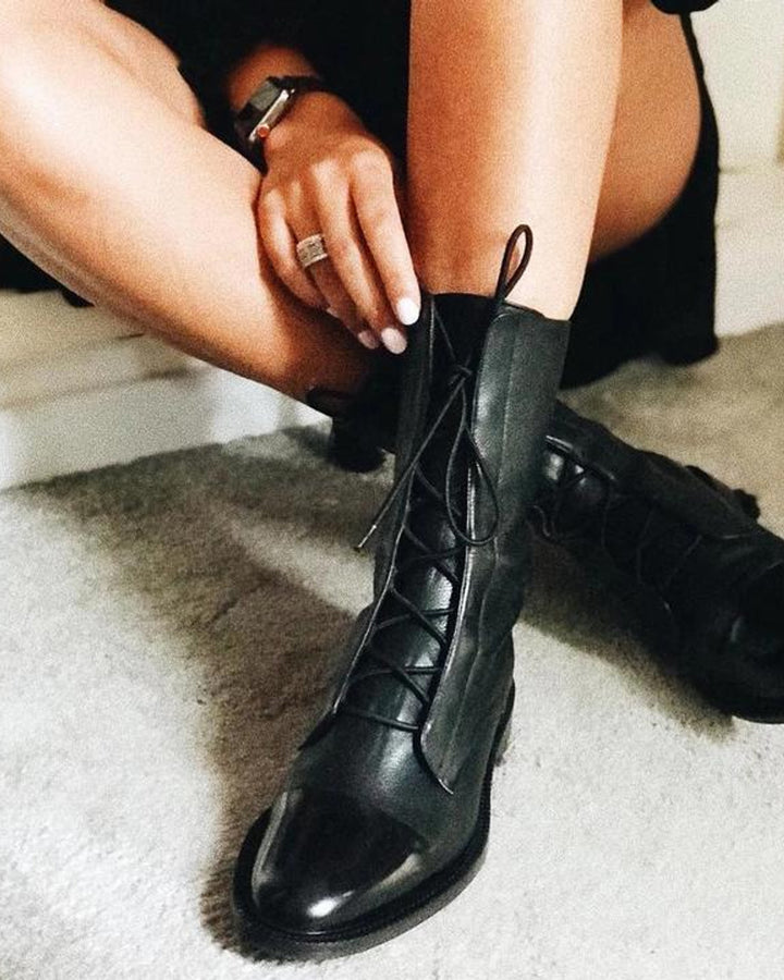 Sapphira Schnürstiefel Leder Damen