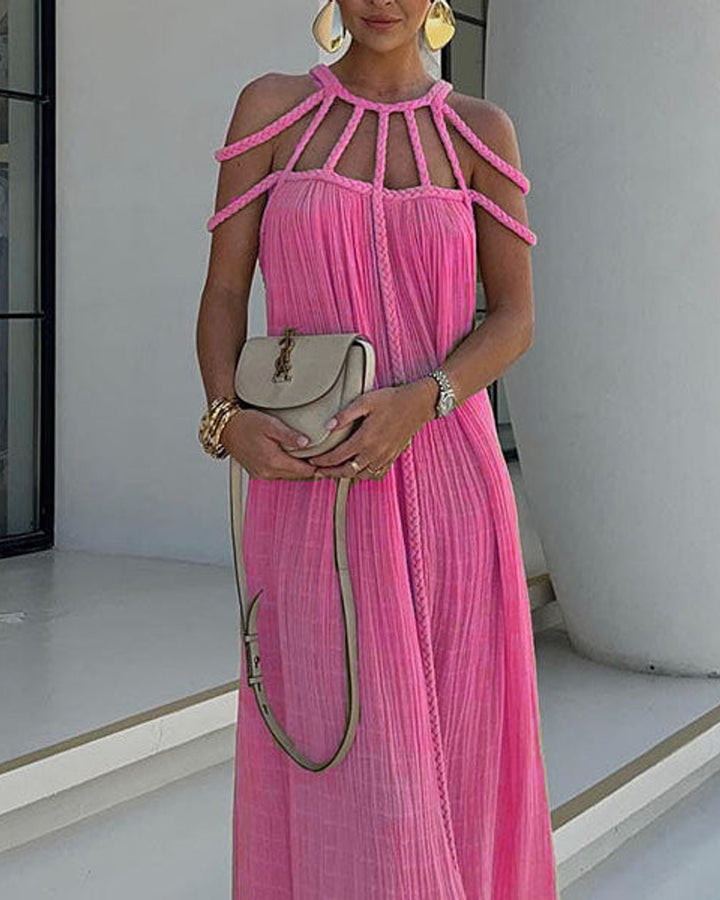 Lena Langes Leinenmischung Maxikleid