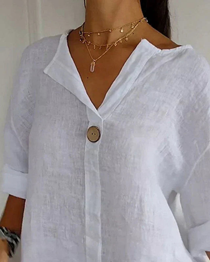 Denzel Vielseitige Knopf Bluse Damen