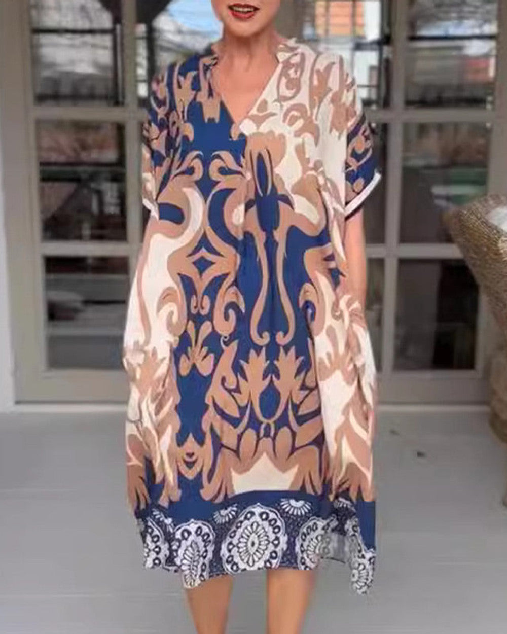 Amelia Boho Bauchbedeckung Kleid Damen