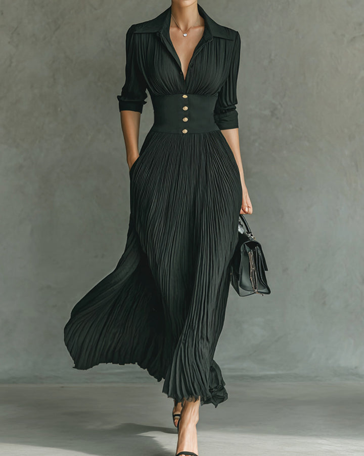 Emma Einfarbiges Maxikleid Damen